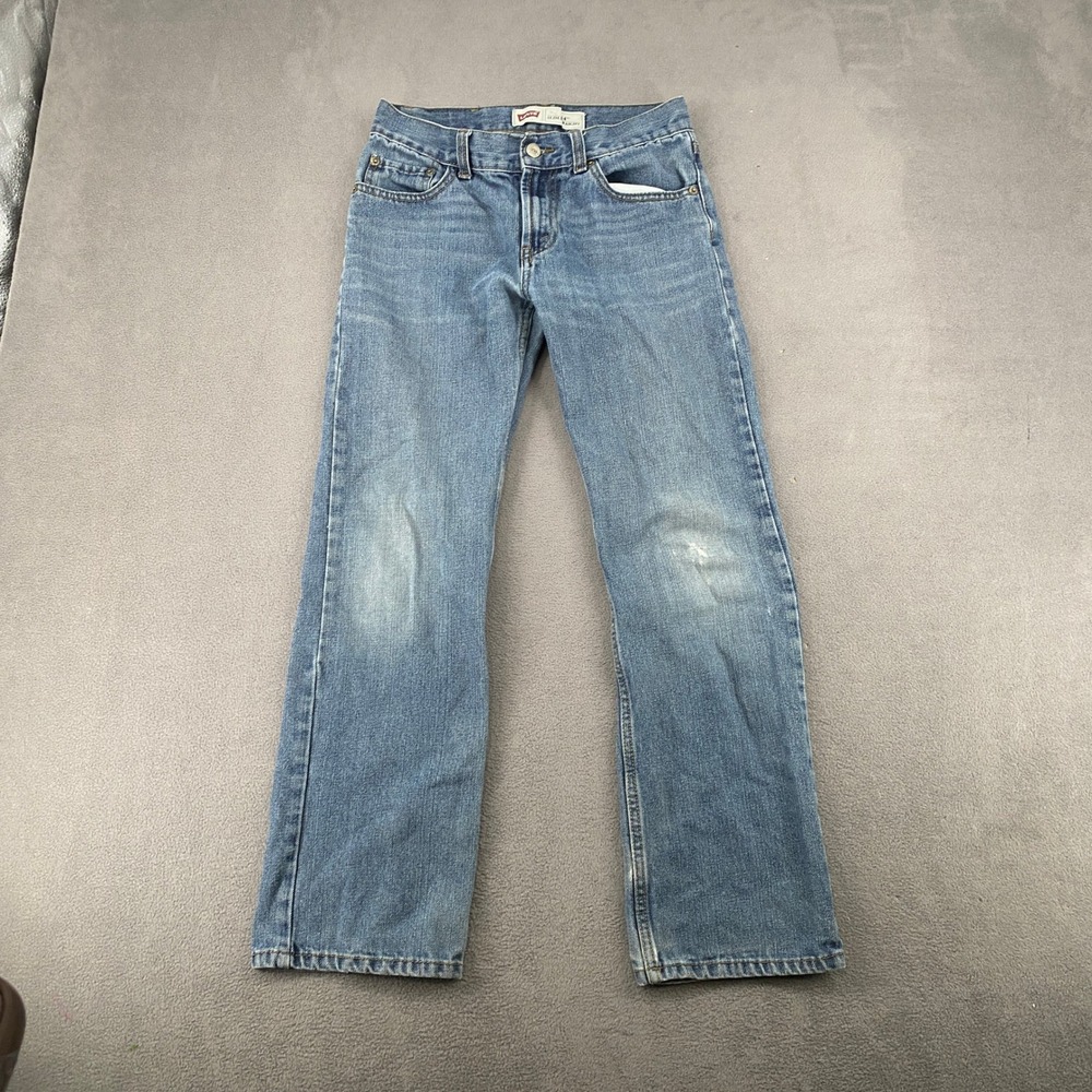 Levis 514 Slim Straight Boys Jeans Size 16 Reg Blue Denim W28 x L28 4079-950